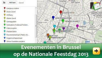 Evenementen in Brussel op Nationale Feestdag Juli 2013 via www.feestdagen-belgie.be