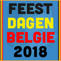 De datums van de Belgische feestdagen voor het kalender jaar 2018 via www.feestdagen-belgie.be