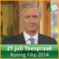 de allereerste 21 Juli Toespraak Z.M. Koning Filip Belgie (2014) via www.feestdagen-belgie.be