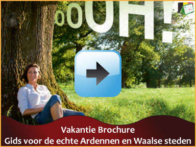Vakantie brochure - Gids voor de echte Ardennen en Waalse steden (134 pagina’s) via www.feestdagen-belgie.be