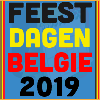 De datums van de Belgische feestdagen voor het kalender jaar 2019 via www.feestdagen-belgie.be