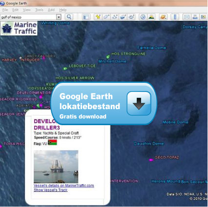 Download GPS Kaart BP Olieramp Golf van Mexico
