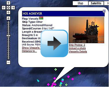 BP Olieramp - GPS Kaart van de schepen & olieplatforms in de Golf van Mexico voor en na de tropische storm Bonnie (23 juli 2010)