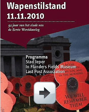 Ieper Wapenstilstand programma 11 november 2010