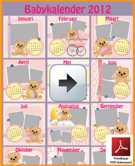 Gratis babykalender 2012 incl de Belgie feestdagen en schoolvakanties. via www.feestdagen-belgie.be