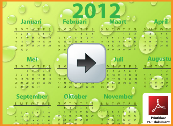 Gratis jaarkalender 2012 incl de Belgie feestdagen en schoolvakanties. Zachte Kleuren. via www.feestdagen-belgie.be