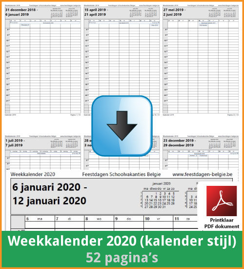 Kalenders Gratis Downloaden en Printen? | Feestdagen Belgie 2023 2024