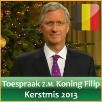 Herbekijk de allereerste Kerstboodschap van Z.M. Koning Filip van Belgie (2013) via www.feestdagen-belgie.be