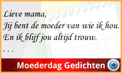 Gedichten Moederdag Ideeen via www.feestdagen-belgie.be