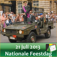 Evenementen op Nationale Feestdag 21 Juli 2013 Militair Defile Brussel via www.feestdagen-belgie.be