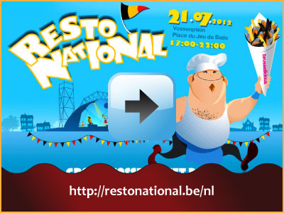 Resto National 21 juli 2012 17:00h Vossenplein Brussel via www.feestdagen-belgie.be