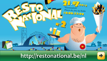 Programma van het Resto National op het Vossenplein, Brussel  via www.feestdagen-belgie.be