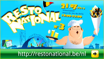 Programma van het Resto National op het Vossenplein, Brussel via www.feestdagen-belgie.be 