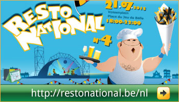 Programma van het Resto National op het Vossenplein, Brussel via www.feestdagen-belgie.be