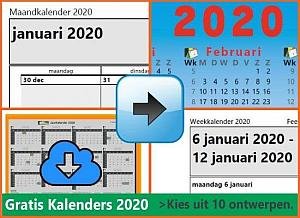 Ongebruikt Kalenders 2020 Gratis Downloaden en Printen? | Feestdagen Belgie QK-25