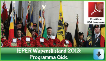 Ieper: het Wapenstilstand Programma 2013 via www.feestdagen-belgie.be